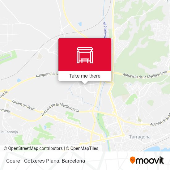 Coure - Cotxeres Plana map