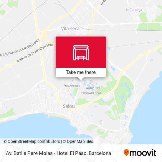 Av. Batlle Pere Molas - Hotel El Paso map