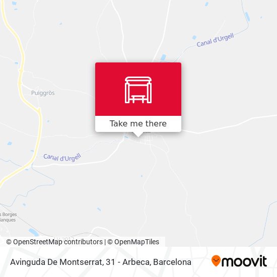 Avinguda De Montserrat, 31 - Arbeca map