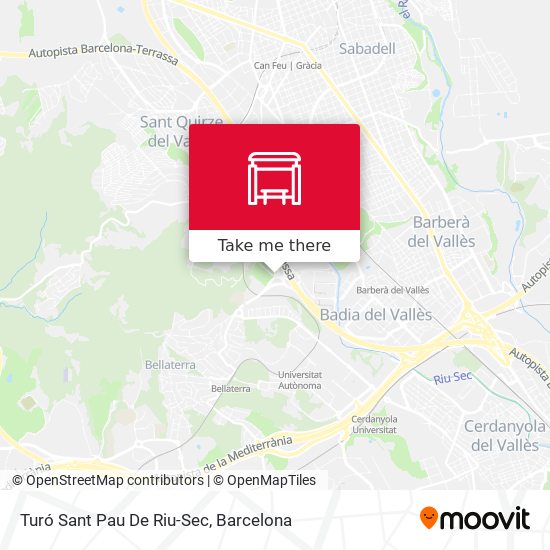 Turó Sant Pau De Riu-Sec map