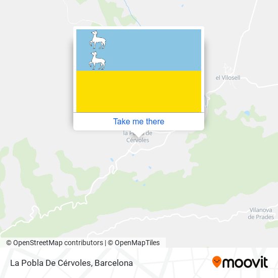 La Pobla De Cérvoles map