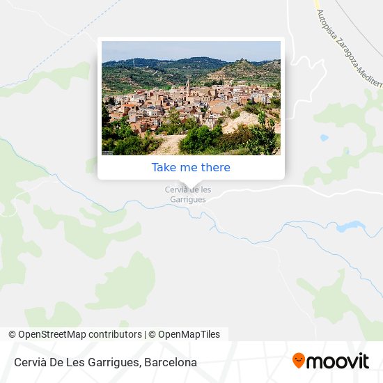 Cervià De Les Garrigues map