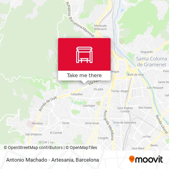 Antonio Machado - Artesania map