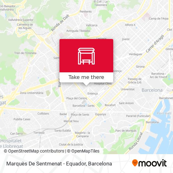 Marquès De Sentmenat - Equador map
