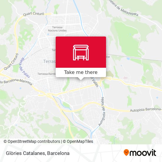 Glòries Catalanes map