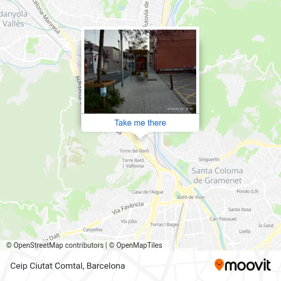 Ceip Ciutat Comtal map