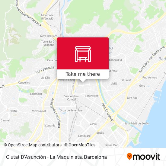 Ciutat D'Asunción - La Maquinista map