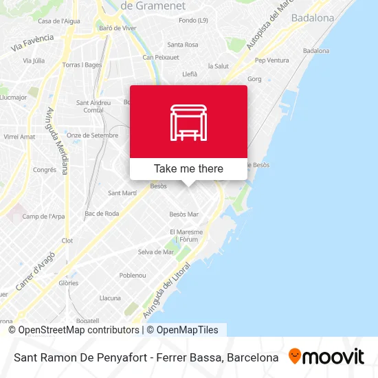 Sant Ramon De Penyafort - Ferrer Bassa map