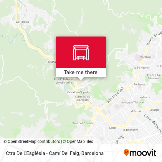 Ctra De L'Església - Camí Del Faig map