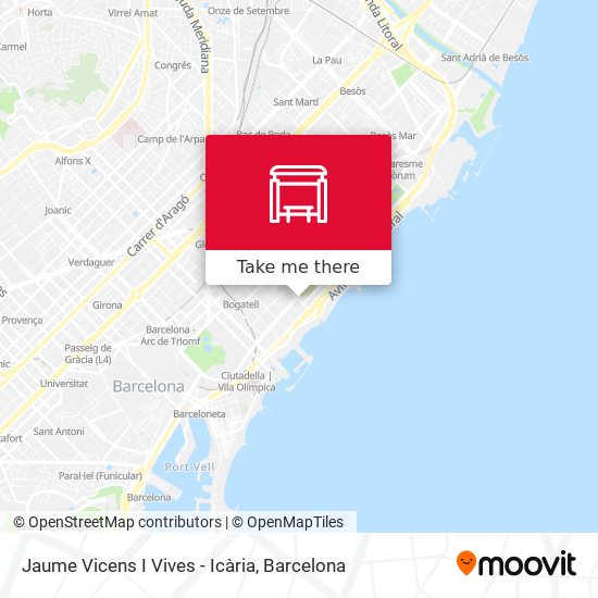 Jaume Vicens I Vives - Icària map