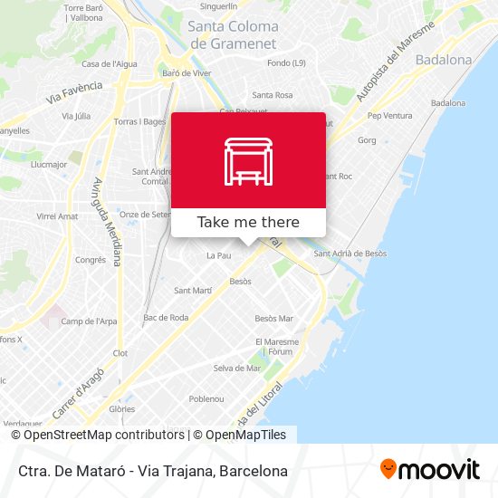 Ctra. De Mataró - Via Trajana map