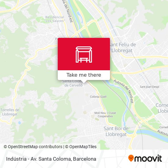 Indústria - Av. Santa Coloma map