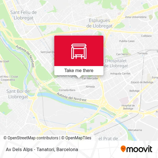 Av Dels Alps - Tanatori map