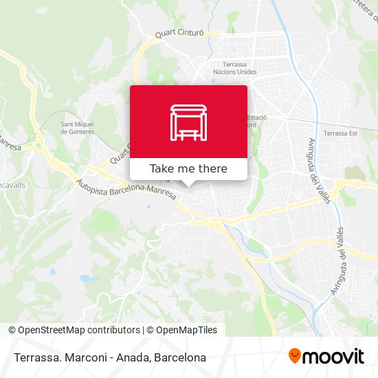 Terrassa. Marconi - Anada map