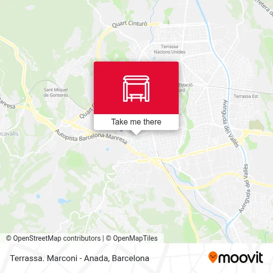 Terrassa. Marconi - Anada map