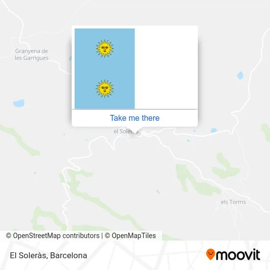 El Soleràs map