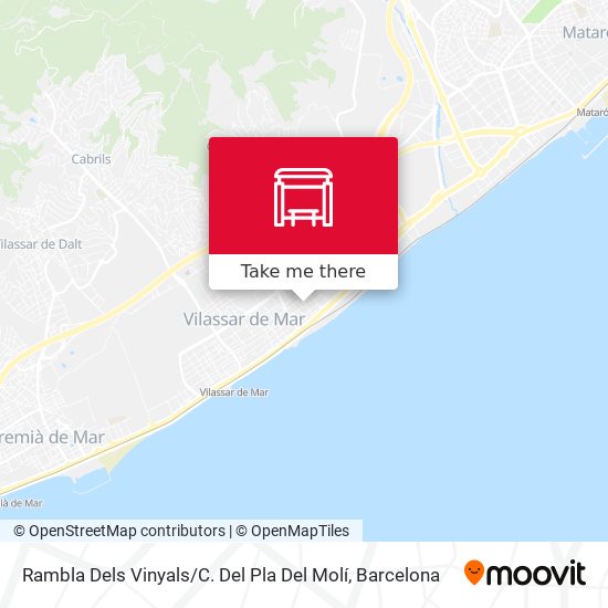 mapa Rambla Dels Vinyals / C. Del Pla Del Molí