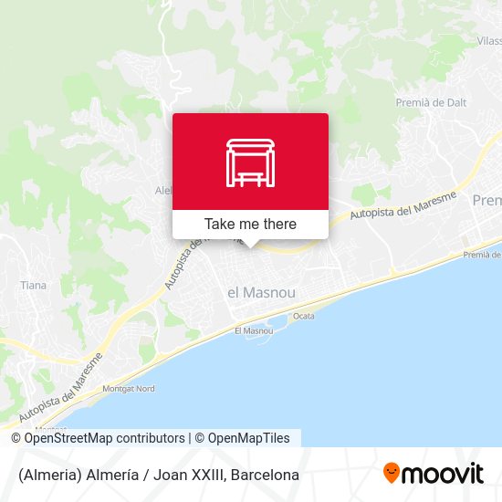 (Almeria) Almería / Joan XXIII map
