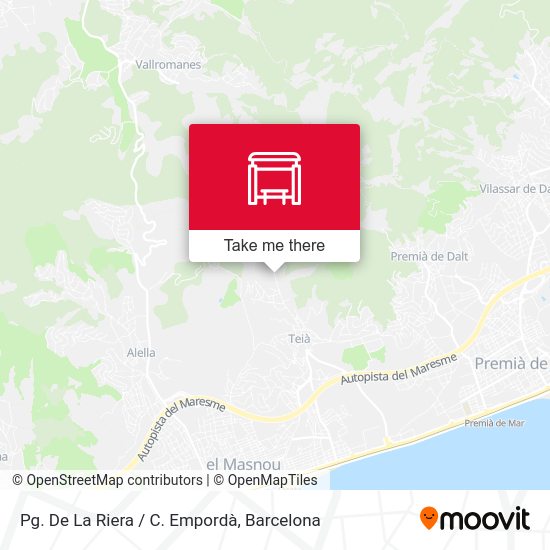 Pg. De La Riera / C. Empordà map