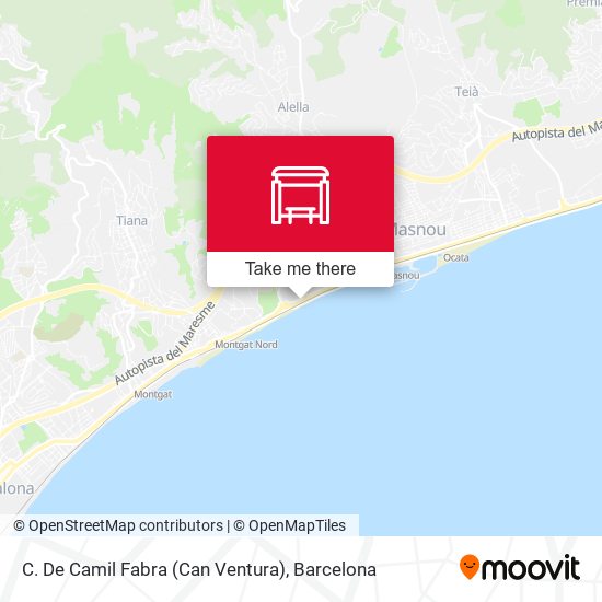 C. De Camil Fabra (Can Ventura) map