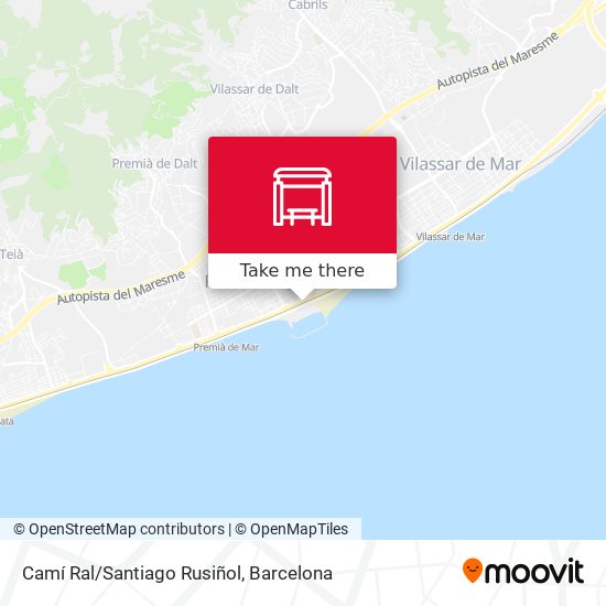 Camí Ral/Santiago Rusiñol map