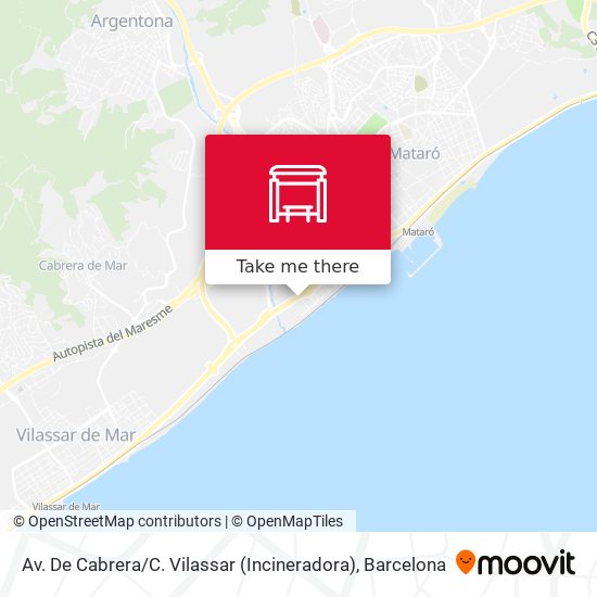 Av. De Cabrera / C. Vilassar (Incineradora) map