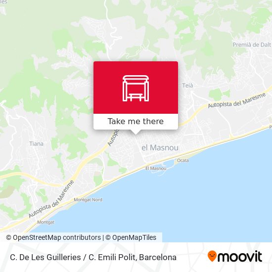 C. De Les Guilleries / C. Emili Polit map