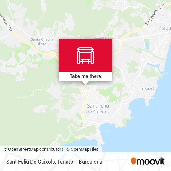 Sant Feliu De Guixols, Tanatori map