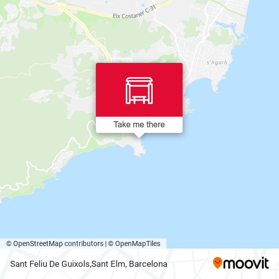 Sant Feliu De Guixols,Sant Elm map