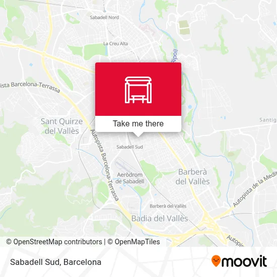 Sabadell Sud map