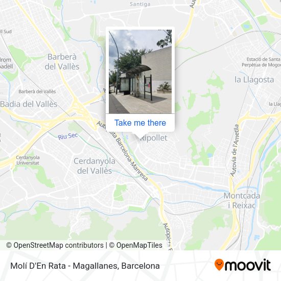 Molí D'En Rata - Magallanes map
