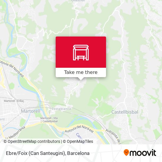 Ebre/Foix (Can Santeugini) map