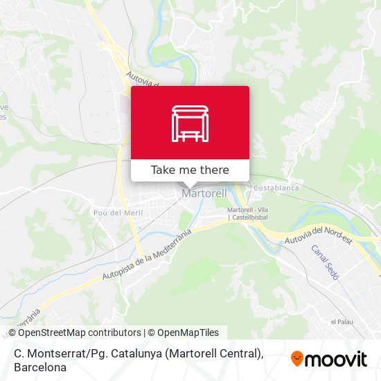 C. Montserrat / Pg. Catalunya (Martorell Central) map