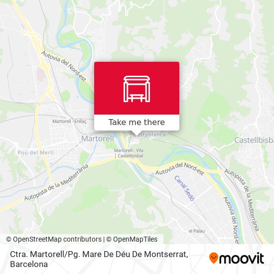 Ctra. Martorell / Pg. Mare De Déu De Montserrat map