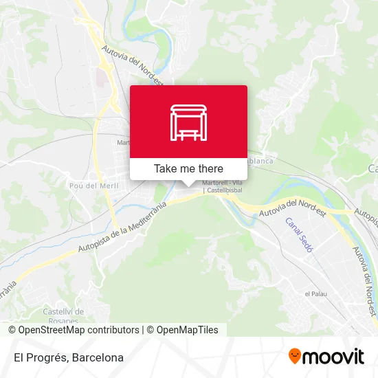 El Progrés map