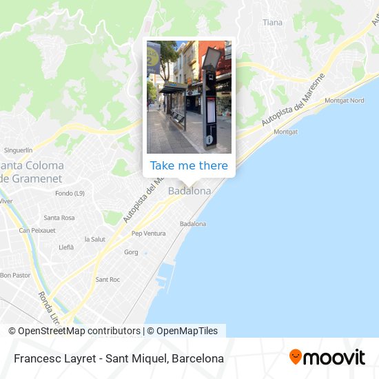 Francesc Layret - Sant Miquel map
