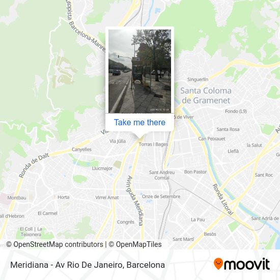 Meridiana - Av Rio De Janeiro map