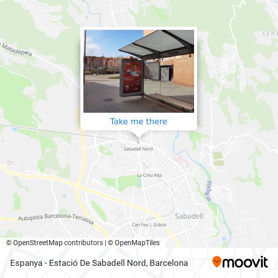 Espanya - Estació De Sabadell Nord map