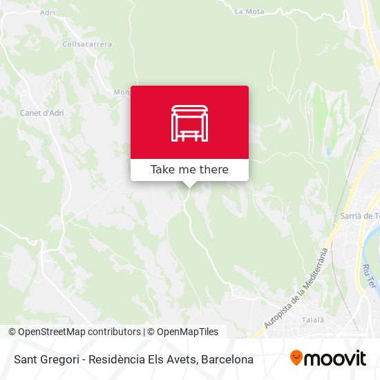 Sant Gregori - Residència Els Avets map