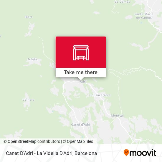 Canet D'Adri - La Vidella D'Adri map