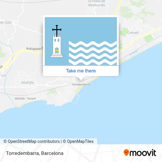 Torredembarra map