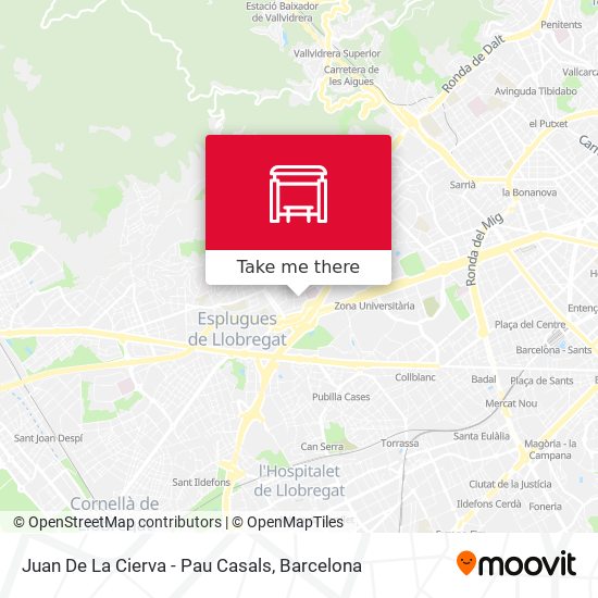 Juan De La Cierva - Pau Casals map