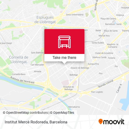Institut Mercè Rodoreda map