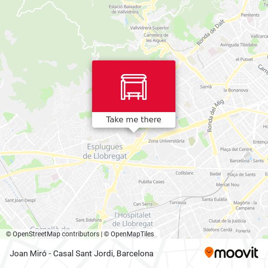 Joan Miró - Casal Sant Jordi map