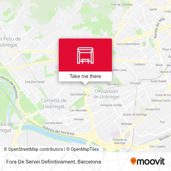 mapa Fora De Servei Definitivament