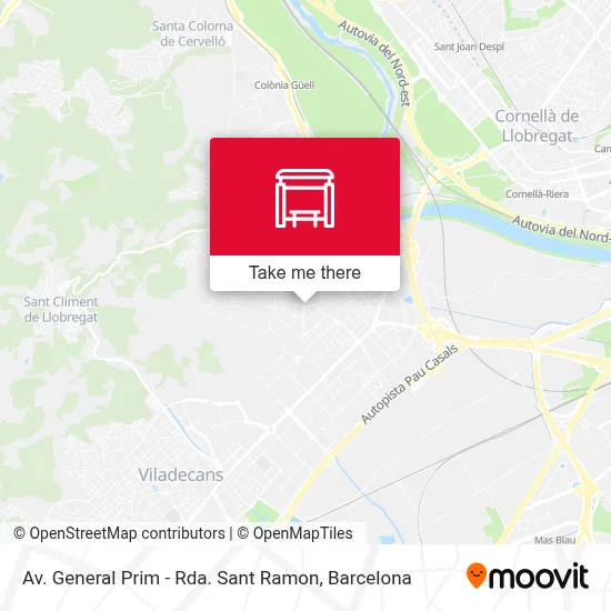 Av. General Prim - Rda. Sant Ramon map