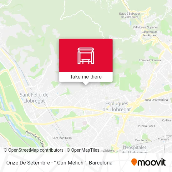 Onze De Setembre - " Can Mèlich " map