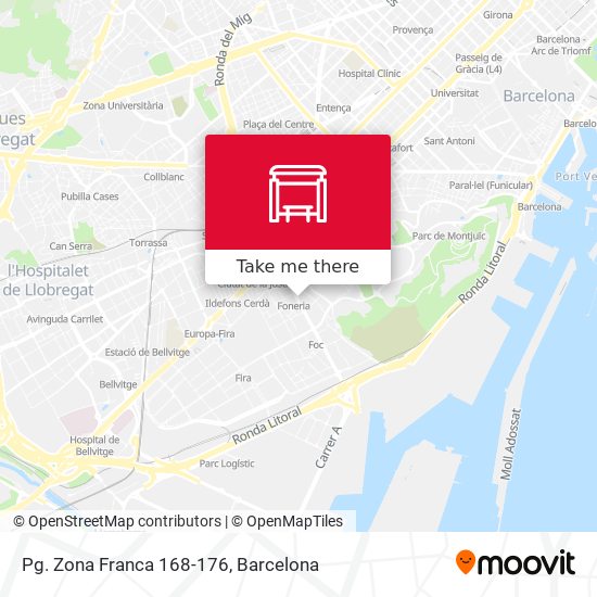 Pg. Zona Franca 168-176 map