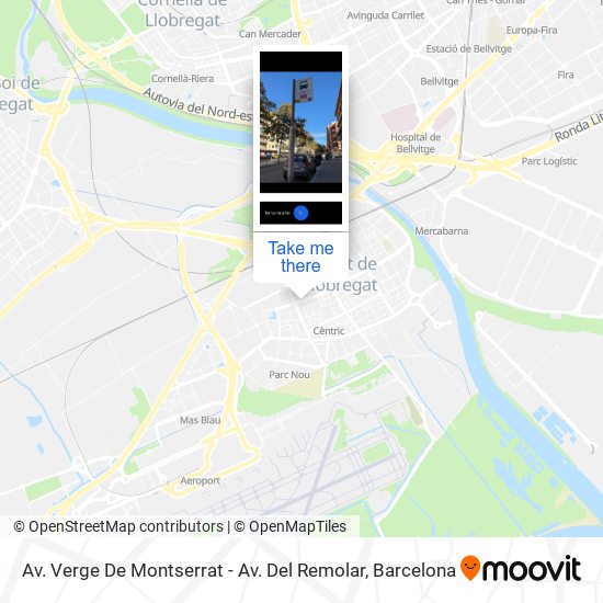 Av. Verge De Montserrat - Av. Del Remolar map