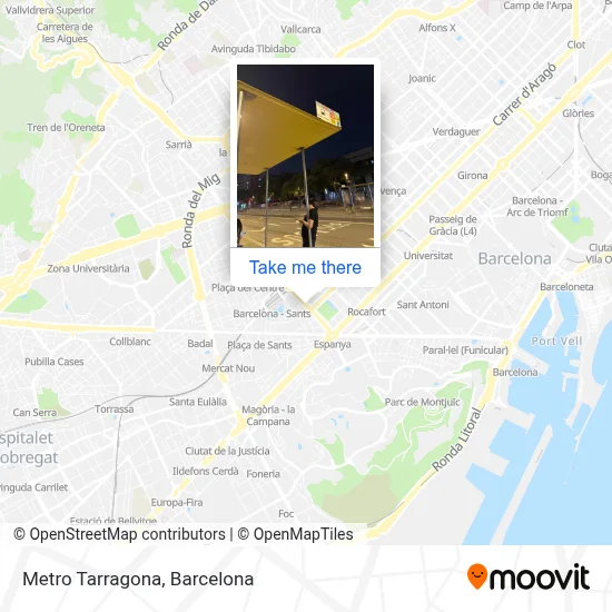 Metro Tarragona map